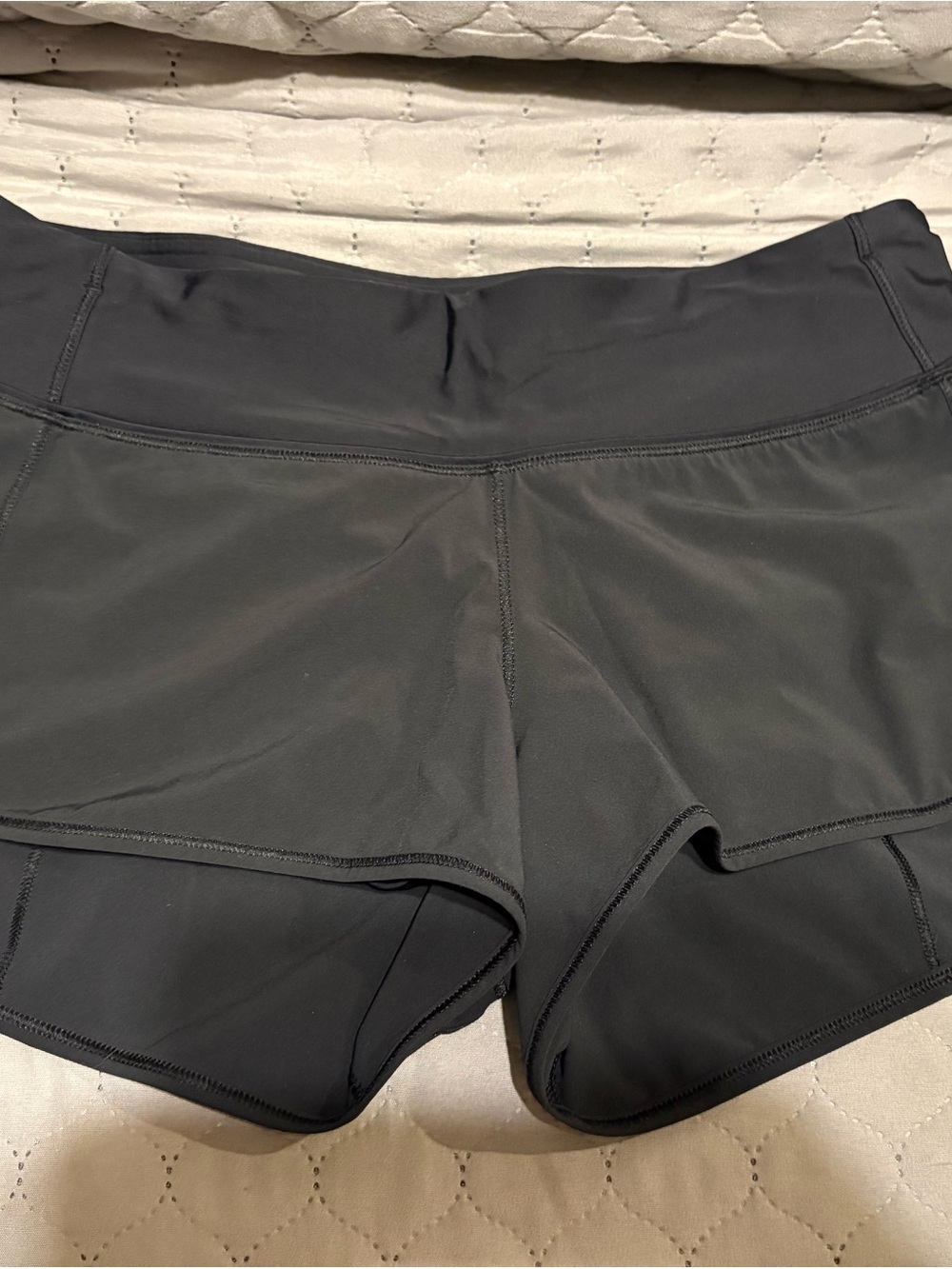 Lululemon Women's Black Athletic Shorts - size 6